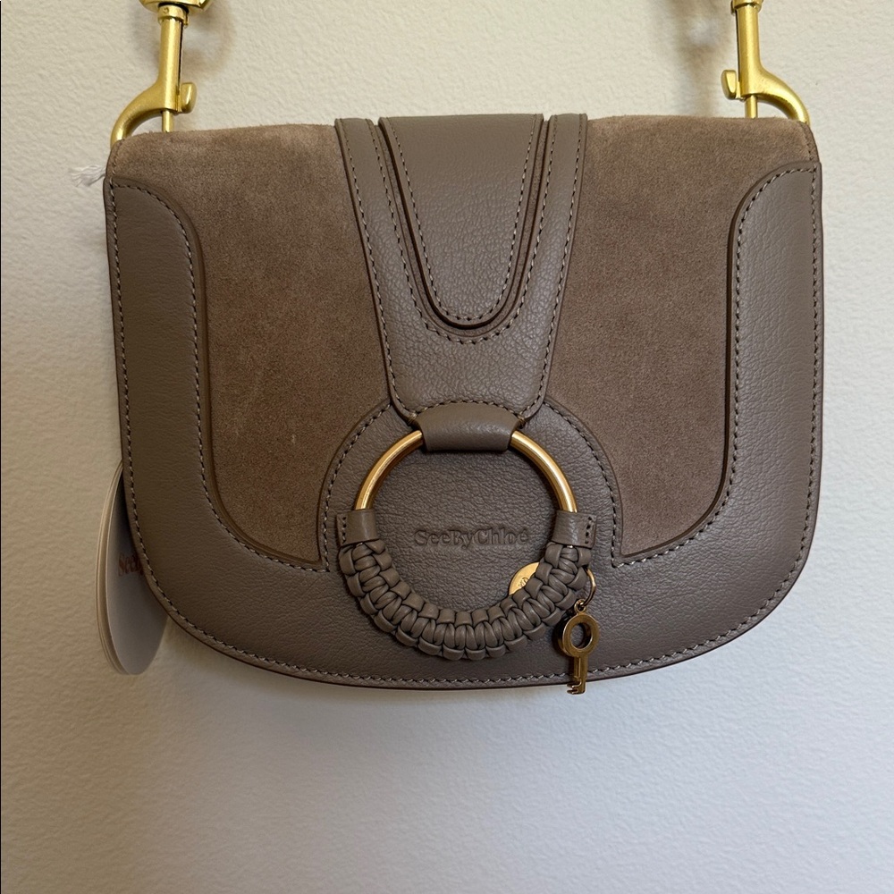 See By Chloe Beige Leather Crossbody Bag